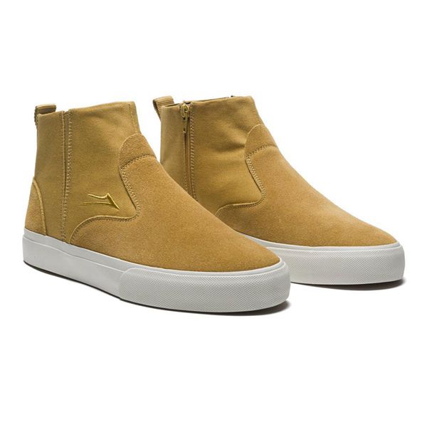 LaKai Riley Mid Yellow Skate Shoes Mens | Australia GH9-5562